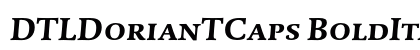 DTLDorianTCaps BoldItalic Preview