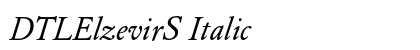 DTLElzevirS Italic preview