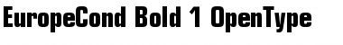 EuropeCond Bold Font