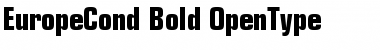 EuropeCond Bold Font