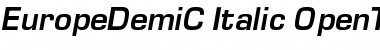 EuropeDemiC Italic Font