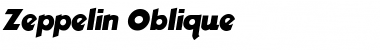 Zeppelin Oblique Font