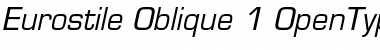 Eurostile Oblique Font