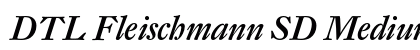DTL Fleischmann SD Medium Italic Preview