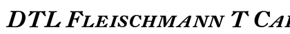 DTL Fleischmann T Caps Medium Italic Preview