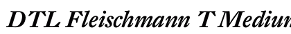 DTL Fleischmann T Medium Italic Preview