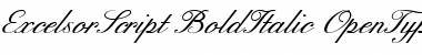 Excelsor Script Bold Italic Font