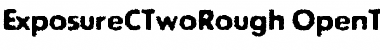 ExposureCTwoRough Regular Font