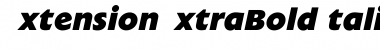 ExtensionExtraBoldItalic Regular Font