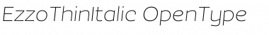 Download EzzoThinItalic Font