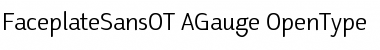 FaceplateSans OT AGauge Font