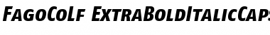 FagoCoLf ExtraBoldItalicCaps Font