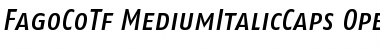 FagoCoTf MediumItalicCaps Font