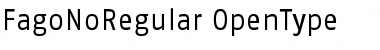 FagoNoRegular Regular Font