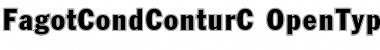 Download FagotCondConturC Font