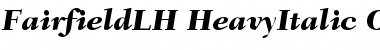 Fairfield LH 86 Heavy Italic Font