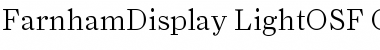 FarnhamDisplay-LightOSF Regular Font