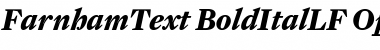 Download FarnhamText-BoldItalLF Font