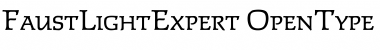 FaustLightExpert Regular Font