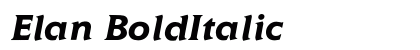 Elan BoldItalic Preview