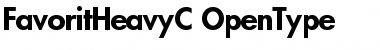 FavoritHeavyC Regular Font