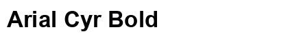 Arial Cyr Bold Preview