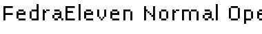 FedraEleven Normal Font