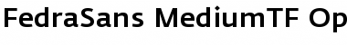 Fedra Sans Medium TF Font Fedra Sans Medium TF Font