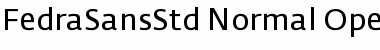 Fedra Sans Std Normal Font