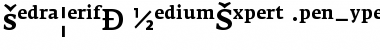 FedraSerifA MediumExpert Font