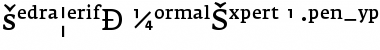 FedraSerifA NormalExpert Font