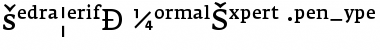 FedraSerifA NormalExpert Font