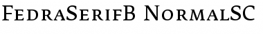 FedraSerifB NormalSC Font