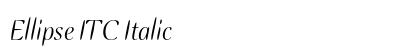 Ellipse ITC Italic Preview