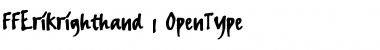 FFErikrighthand Regular Font FFErikrighthand Regular Font