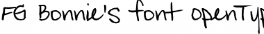 Download FG Bonnie's font Font Download FG Bonnie's font Font