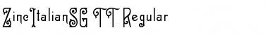 ZincItalianSG TT Regular Font