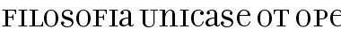 Filosofia Unicase OT Regular Font