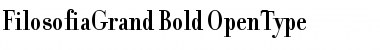 FilosofiaGrand Bold Font