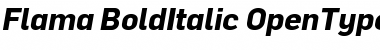 Flama Bold Italic Font