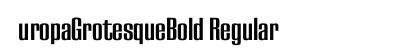EuropaGrotesqueBold Regular Preview