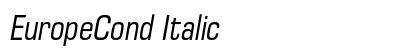 EuropeCond Italic Preview