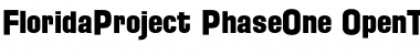 Florida Project Phase One Regular Font
