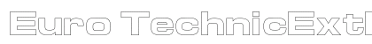 Euro TechnicExtBoldOutline Preview