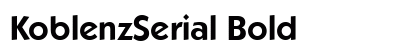 KoblenzSerial Bold preview