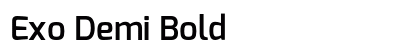 Exo Demi Bold Preview