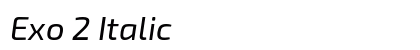 Exo 2 Italic Preview