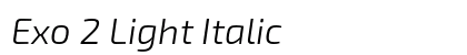 Exo 2 Light Italic Preview