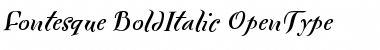 Fontesque BoldItalic Font