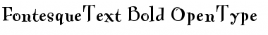 FontesqueText-Bold Regular Font